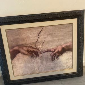 Portrait, black, brown,cream